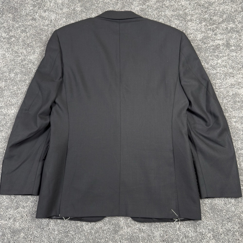 $1,545 CANALI TRAVEL WATER RESISTANT Black Wool Blazer 38 (EU 46) Tacking Stitch - Picture 11 of 16